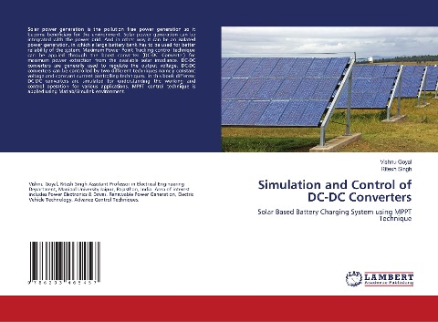 Simulation and Control of DC-DC Converters: Solar Based Battery Charging System using MPPT Technique