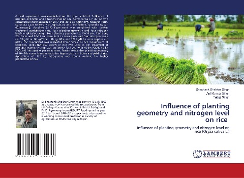 Influence of planting geometry and nitrogen level on rice: Influence of planting geometry and nitrogen level on rice (Oryza sativa L.)