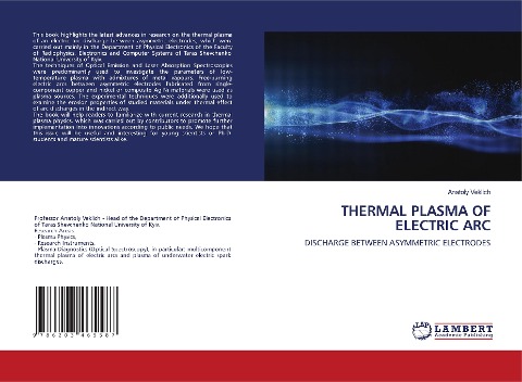 THERMAL PLASMA OF ELECTRIC ARC: DISCHARGE BETWEEN ASYMMETRIC ELECTRODES