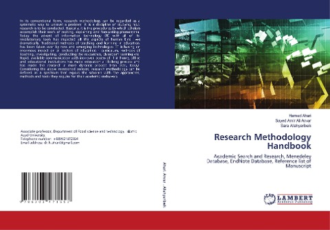 Research Methodology Handbook: Academic Search and Research, Menedeley Database, EndNote Database, Reference list of Manuscript
