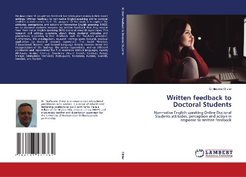 Written feedback to Doctoral Students: Non-native English speaking Online Doctoral Students attitudes, perception and action in response to written feedback