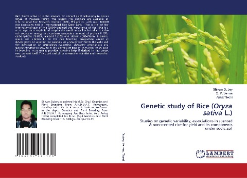 Genetic study of Rice (Oryza sativa L.): Studies on genetic variability, associations in scented & non scented rice for yield and its components under sodic soil