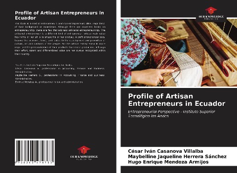 Profile of Artisan Entrepreneurs in Ecuador: Entrepreneurial Perspective - Instituto Superior Tecnológico los Andes