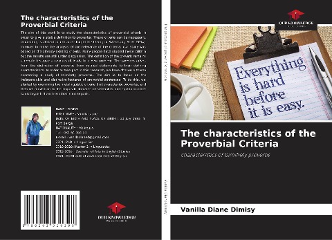 The characteristics of the Proverbial Criteria: characteristics of tsimihety proverbs