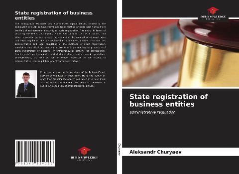 State registration of business entities: administrative regulation