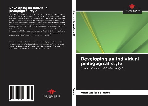 Developing an individual pedagogical style: Characterisation and detailed analysis