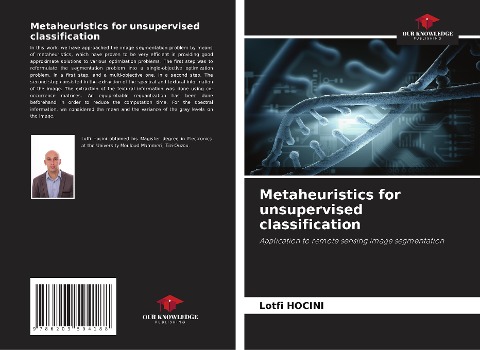 Metaheuristics for unsupervised classification: Application to remote sensing image segmentation