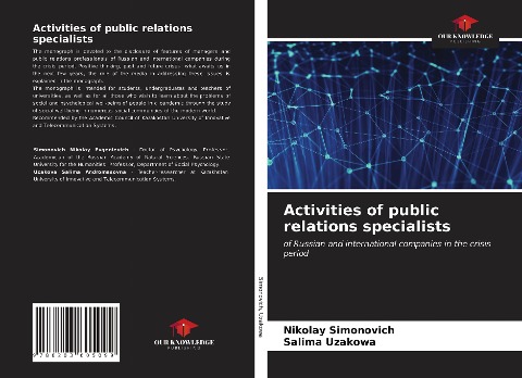 Activities of public relations specialists: of Russian and international companies in the crisis period