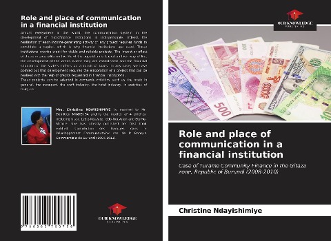 Role and place of communication in a financial institution: Case of Turame Community Finance in the Gitaza zone, Republic of Burundi (2008-2010)