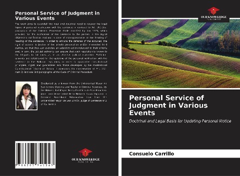 Personal Service of Judgment in Various Events: Doctrinal and Legal Basis for Updating Personal Notice