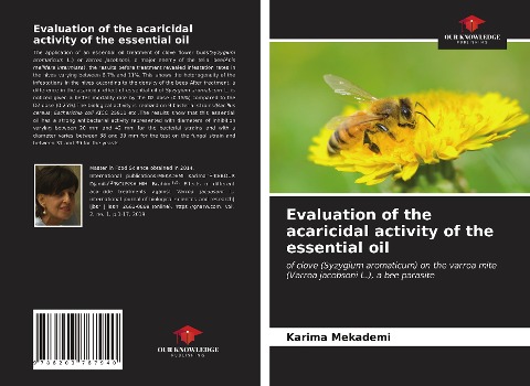 Evaluation of the acaricidal activity of the essential oil: of clove (Syzygium aromaticum) on the varroa mite (Varroa jacobsoni L.), a bee parasite