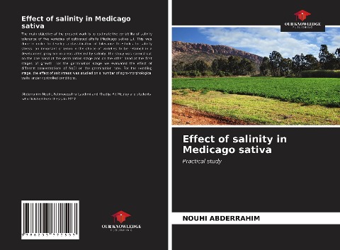Effect of salinity in Medicago sativa: Practical study