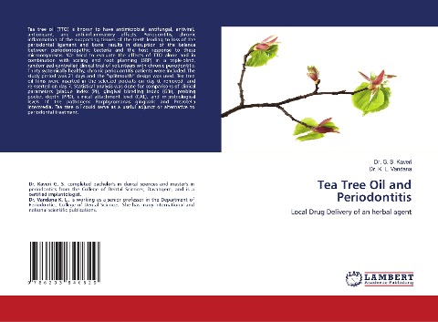 Tea Tree Oil and Periodontitis: Local Drug Delivery of an herbal agent