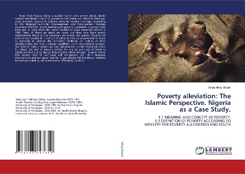 Poverty alleviation: The Islamic Perspective. Nigeria as a Case Study.: 1:1 MEANING AND CONCEPT OF POVERTY.1:2 DEFINITION OF POVERTY ACCORDING TO MINISTRY FOR POVERTY ALLEVIATION AND YOUTH