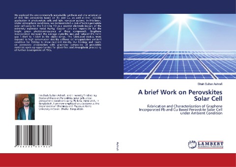 A brief Work on Perovskites Solar Cell: Fabrication and Characterization of Graphene Incorporated Pb and Cu Based Perovskite Solar Cell under Ambient Condition