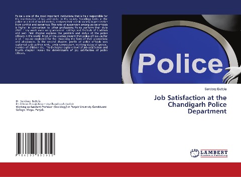 Job Satisfaction at the Chandigarh Police Department