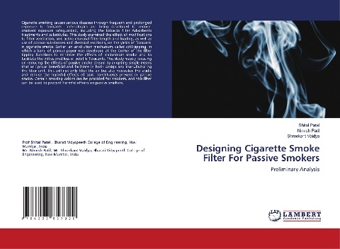 Designing Cigarette Smoke Filter For Passive Smokers: Preliminary Analysis