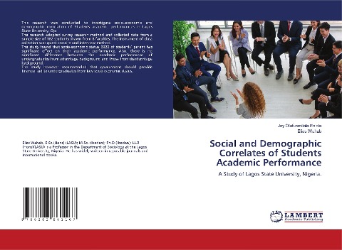 Social and Demographic Correlates of Students Academic Performance: A Study of Lagos State University, Nigeria.