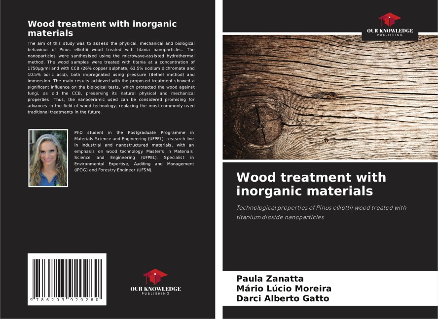 Wood treatment with inorganic materials: Technological properties of Pinus elliottii wood treated with titanium dioxide nanoparticles