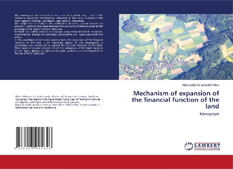 Mechanism of expansion of the financial function of the land: Monograph