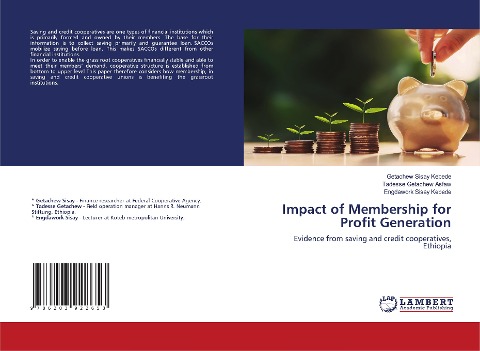 Impact of Membership for Profit Generation: Evidence from saving and credit cooperatives, Ethiopia