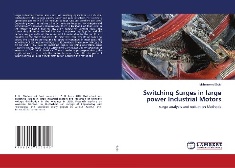 Switching Surges in large power Industrial Motors: surge analysis and reduction Methods