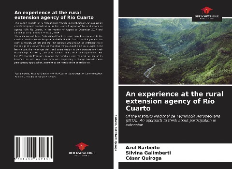 An experience at the rural extension agency of Río Cuarto: Of the Instituto Nacional de Tecnología Agropecuaria (INTA): An approach to think about participation in extension