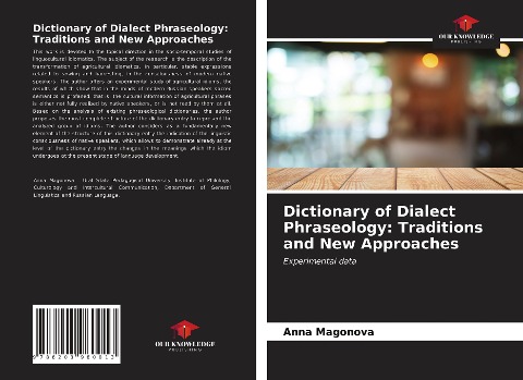 Dictionary of Dialect Phraseology: Traditions and New Approaches: Experimental data