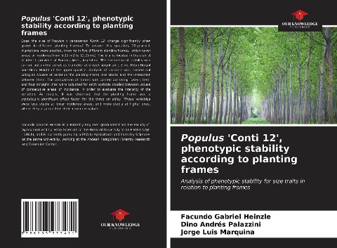 Populus Conti 12, phenotypic stability according to planting frames: Analysis of phenotypic stability for size traits in relation to planting frames