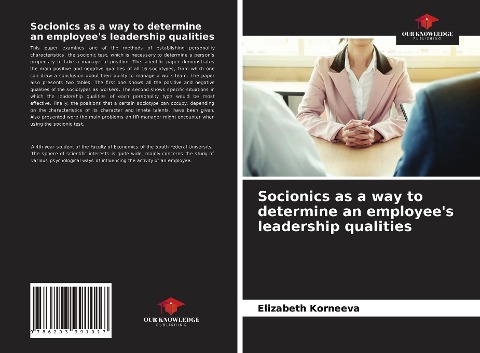 Socionics as a way to determine an employees leadership qualities