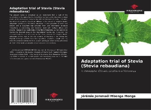Adaptation trial of Stevia (Stevia rebaudiana): in the edapho-Climatic conditions of Kimwenza