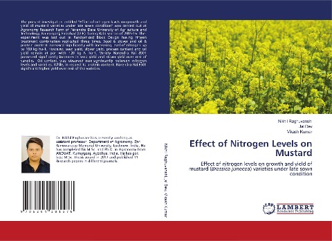 Effect of Nitrogen Levels on Mustard: Effect of nitrogen levels on growth and yield of mustard (Brassica junecea) varieties under late sown condition