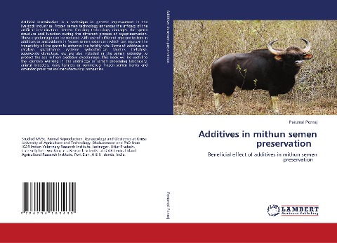 Additives in mithun semen preservation: Beneficial effect of additives in mithun semen preservation