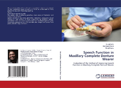 Speech Function in Maxillary Complete Denture Wearer: Evaluation of the Method of Improving Speech Function in Maxillary Complete Denture Wearer
