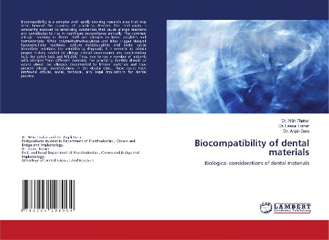 Biocompatibility of dental materials: Biological considerations of dental materials