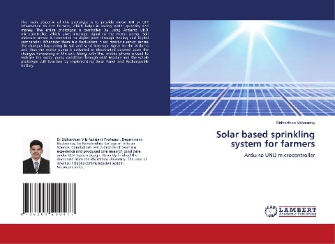 Solar based sprinkling system for farmers: Arduino UNO microcontroller