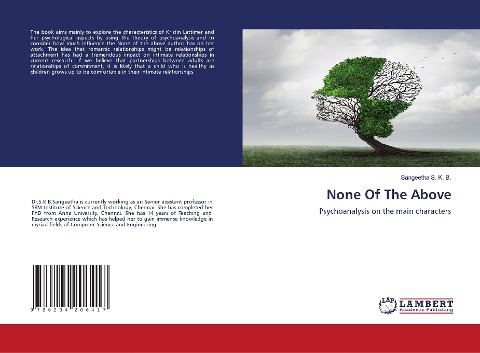 None Of The Above: Psychoanalysis on the main characters