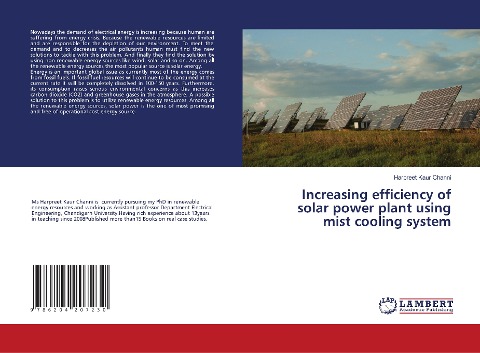 Increasing efficiency of solar power plant using mist cooling system