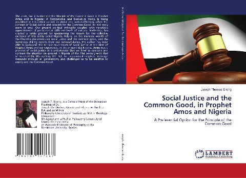 Social Justice and the Common Good, in Prophet Amos and Nigeria: A Preferential Option for the Principle of the Common Good