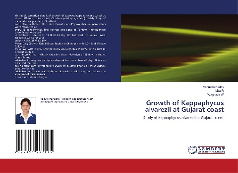 Growth of Kappaphycus alvarezii at Gujarat coast: Study of kappaphycus alvarezii at Gujarat coast