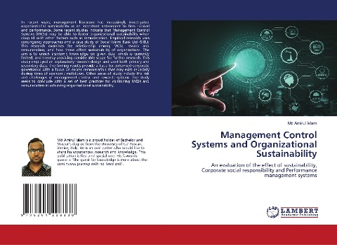 Management Control Systems and Organizational Sustainability: An evaluation of the effect of sustainability, Corporate social responsibility and Performance management systems
