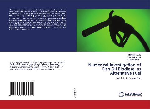 Numerical Investigation of Fish Oil Biodiesel as Alternative Fuel: Fish Oil - CI Engine Fuel
