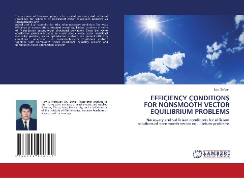 EFFICIENCY CONDITIONS FOR NONSMOOTH VECTOR EQUILIBRIUM PROBLEMS: Necessary and sufficient conditions for efficient solutions of nonsmooth vector equilibrium problems