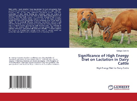 Significance of High Energy Diet on Lactation in Dairy Cattle: High Energy Diet for Dairy Cattle