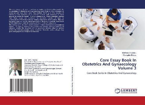 Core Essay Book In Obstetrics And Gynaecology Volume 3: Core Book Series In Obstetrics And Gynaecology