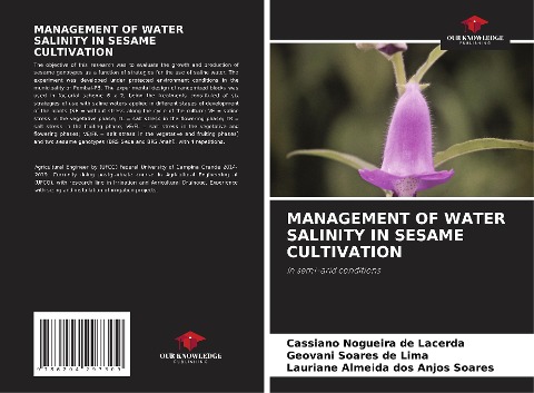 MANAGEMENT OF WATER SALINITY IN SESAME CULTIVATION: In semi-arid conditions