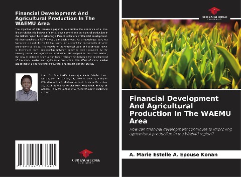 Financial Development And Agricultural Production In The WAEMU Area: How can financial development contribute to improving agricultural production in the WAEMU region?