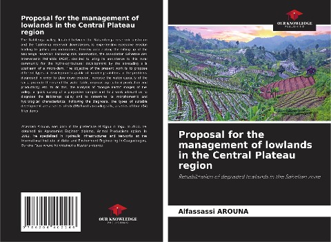 Proposal for the management of lowlands in the Central Plateau region: Rehabilitation of degraded lowlands in the Sahelian zone