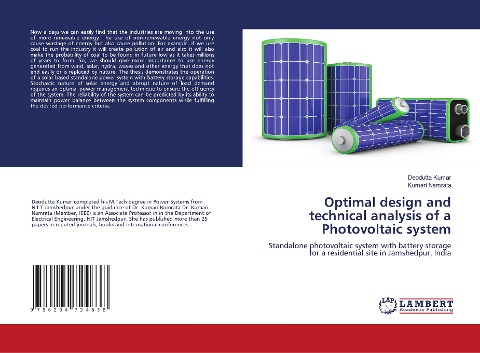Optimal design and technical analysis of a Photovoltaic system: Standalone photovoltaic system with battery storage for a residential site in Jamshedpur, India