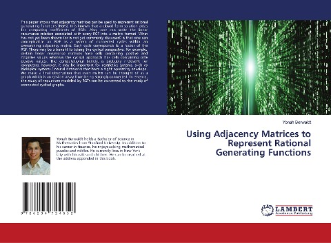 Using Adjacency Matrices to Represent Rational Generating Functions